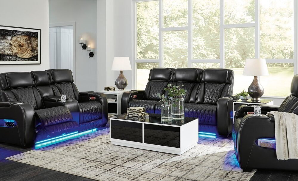 U271-06 Power Reclining Set (Genuine Leather + Air Massage)