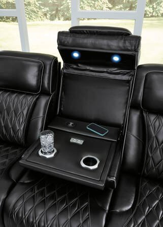 u27106-15-ddt-detail.jpg U271-06 Power Reclining Set (Genuine Leather + Air Massage)
