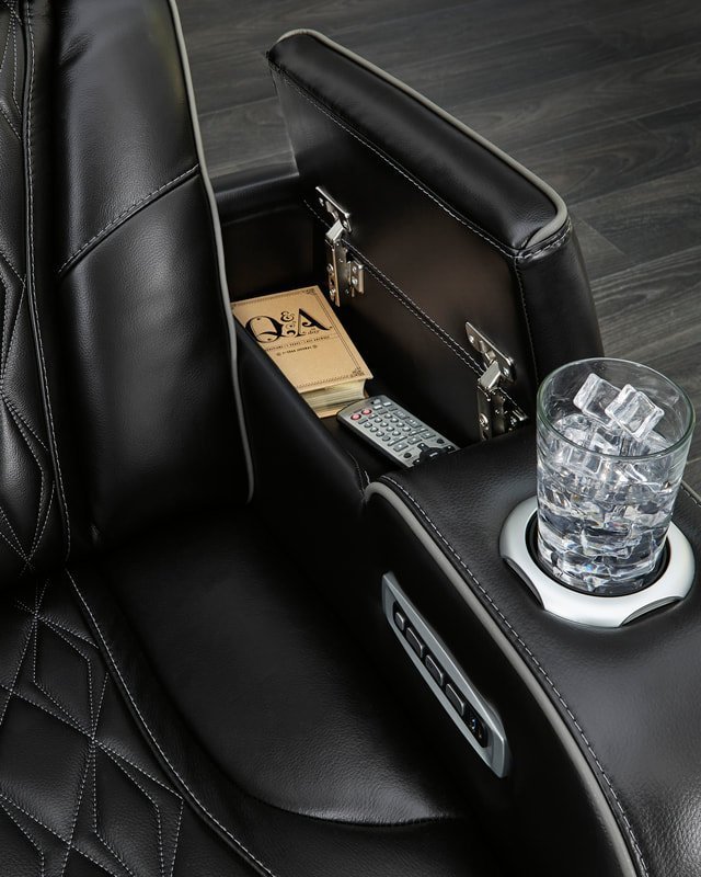 u27106-arm-strg-detail_orig.jpg U271-06 Power Reclining Set (Genuine Leather + Air Massage)